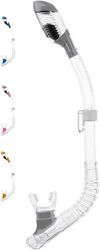 Cressi Minidry Snorkel Tubas pour Enfant Jeunesse Unisexe, Transparent/Argent, Taille Unique