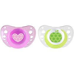 Chicco Physio Air Sucette en Silicone 2 Pièces Rose 6-16 Mois, Couleurs Assorties
