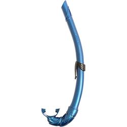 Cressi Corsica - tubo de respiradores para apneia, snorkeling, pesca bubmarina, mergulho. Cor azul metálico
