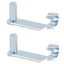 cyclingcolors 2X Axe de sécurité pour Chape Clip à Ressort 10mm Longueur utile 58mm Vérin Gaz Universel Tête Embout Fourche Véhicule Goupille Mâchoire