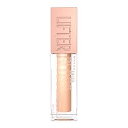 Maybelline Lifter Gloss Bronzed Lip Gloss, Lasting Hydration Formula With Hyaluronic Acid, Non Sticky, 020 Sun