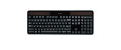 Logitech K750 Tastiera Solare Wireless per Windows, Layout Tedesco QWERTZ - Nero