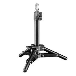 Walimex pro Suporte de luz 40 cm - tripé compacto e leve, altura máxima 40 cm, carga de 2,5 kg, alumínio, peso apenas 335 g, para estúdio de fotografia ou exterior