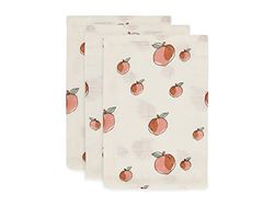 Jollein 536-848-66030 Face Cloths Peach White Set of 3 15 x 20 cm