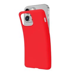 SBS Cover per iPhone 14 Pro Max Rosso Pantone 185 C, Custodia Morbida e Flessibile Antigraffio, Cover Sottile e Comoda da Tenere in Tasca, Custodia Compatibile con Ricarica Wireless