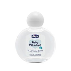 Chicco Acqua Di Colonia Baby Moments, Acqua Rinfrescante e Delicata Per Bambini, Delicata Fragranza con Ingredienti di Origine Naturale, 0 Mesi+,100 ml