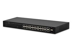 DIGITUS PoE Web smarta omkopplare 24 port PoE Gbit webbsmart switch (utgående modell)