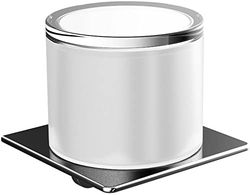 Emco Art 022000100 Dispenser Tazza, capacità 155 ml, per saponi liquidi e Accessori da Bagno per Montaggio a Parete, Metallo, Grigio, Taglia Unica
