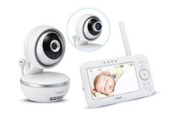 Vtech Indoor - Babyfoon Video Vision XXL BM4550 – Video Babyfoon – 720p – zeer groot display – versie FR, 1 stuk (1 stuk)