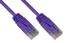 LINK LK6U0025VIS netsnoer categorie 6 niet afgeschermd UTP kleur violet HALOGENFREE MT 0,25 SLIM