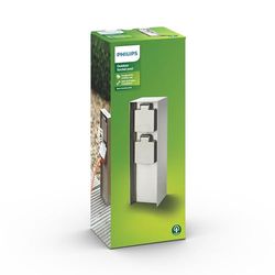 Fonte de alimentação Philips myGarden, resistente às intempéries IP44, aço inoxidável, 30H x 20W x 10 T cm