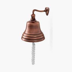 ACL Home Pub Bar Accesorios Timbre de Mano - Timbre de Barra montado en la Pared Decoraciones náuticas - Timbre de Cobre único con Sonidos Fuertes y nítidos Ideal para Navidad, Pub de 5 Pulgadas