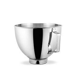 KitchenAid 5K45SBWH Ciotola, Accessorio per Robot da Cucina, 4.3 L - Acciaio Inox