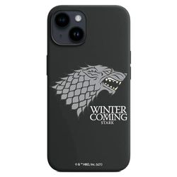 Personalaizer Carcasa Flexible Negra Compatible para iPhone 15 Winter is Coming