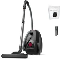 Rowenta Green Force Max - Aspiradora con bolsa, motor bajo consumo máx 900W, filtro HEPA, radio acción de 12m, cambio de bolsa higiénico, compacta, fabricada 70% material reciclado, compacto, RO4933