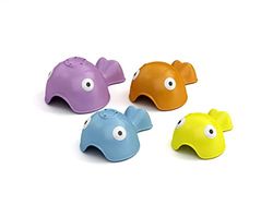 OKBABY The Funnies - Cuatro peces flotantes para el baño de bebés y niños