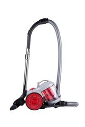 Dirt Devil Aspirador sin bolsa - DD2503 - 800 W-Filtro HEPA 12-Alcance de 7,5 m-con cepillo combinado, cepillo empotrado y accesorio para muebles - 4,3 kg- Caja de recogida de polvo de 2,2 l-gris/rojo