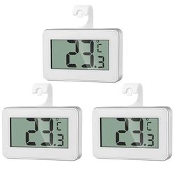 AiQInu 3 Thermomètre Numérique Mini, Thermometre Congélateur, Thermometre Frigo Digital