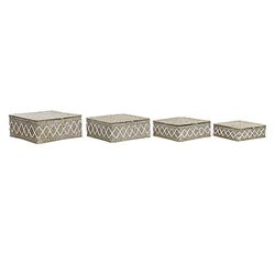 DKD Home Decor Set, Bianco, Estándar