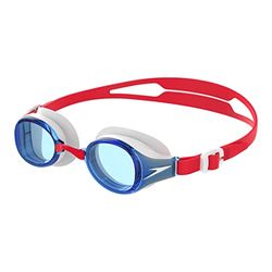 Speedo Unisex-ungdom hydropur juniorglasögon, röd/vit/blå, en storlek