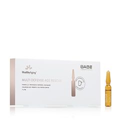 Laboratorios Babé Multi Defense Age Rescue Ampoules | HealthyAging+ | Regenerating, Revitalising and Rejuvenating Effect | Firmer and Hydrated Skin | Wrinkle Bubbles | 7 Ampoules x 2ml