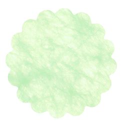 Zak 100 decoraties tnt stoflook Flower Poly Lab (Ø 24 cm), pastelgroen