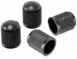Dunlop Automotive Bil svart Dunlop-ventilkåpor 4 stycken, en storlek