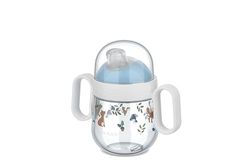 Mepal Non-Spill Sippy Cup Mio Little Dutch, Leakproof, Clear Cap for On-The-go use, Easy-to-Hold Handles, Soft Drinking Spout, 200 ml, Forest Friends