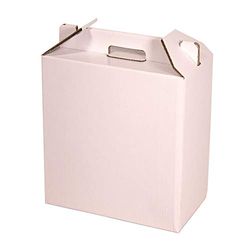 Only Boxes, Vinlåda, 6 flaskor Vinfodral, Jullåda, vit färg, 4 st (AMA704)