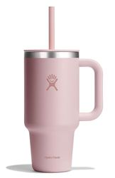 HYDRO FLASK - Travel Tumbler 946 ml 32 oz med stängbar press-in-sugrörslock - Rostfritt stål - Dubbla väggar vakuumisolering - Stänksäker lock - Trillium