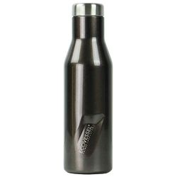 EcoVessel 's Aspen Tri Max vakuumisolerad vatten- och vinflaska i rostfritt stål, grå rök, 473 ml