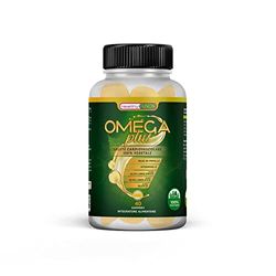 Omega Plus | Olio di Perilla + Vitamina E + Acidi grassi Omega 3-6-9 | Prodotto adatto per vegetariani | Origine vegetale | Massima qualità di Omega disponibile | 40 gummies al gusto di anguria