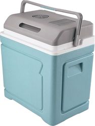 C.A.O. - Multiconnect elektrisk kylare (12 V/220 V/USB) 30 liter PP+PU HDPE - färg grå/blå - längd 46 cm - bredd 30 cm - höjd 49 cm