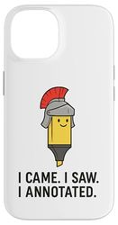 Sono venuto ho visto che ho annotato - Divertente insegnante di Giulio Cesare Custodia per iPhone 14