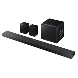 Samsung Soundbar HW-QS750F/ZF Serie QS, 10 Speaker, Wireless, Convertible, Dolby 5.1ch, Audio a 5.1.3 Canali, DTS Virtual:X, Surround Sound Expansion, Q-Simphony,Titan Black, 2025, 5.1.2 CANALI