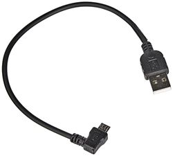 SYSTEM-S Micro USB cabo ângulo conector cabo de dados e cabo de carregamento (ângulo 90 ° 20 cm