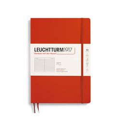 LEUCHTTURM1917 370307 notitieboek Composition (B5), softcover, 123 genummerde pagina's, Fox Red, gelinieerd