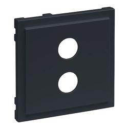 LEGRAND, Seano 765478 Cover for Loudspeaker Connection Box 1-Gang 4 mm Sockets Anthracite Lacquered