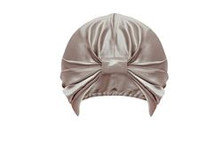 Sleepdown Women's 100% Silk Hair Wrap, Champagne, One Size