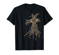 R Designer Niños Camiseta de Diseñador Electrónica y IT CPU Procesador Gráfico Computadora Electronics IT Geek Unisex Negro Talla Pequeña Manga Larga