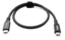 System-S USB4 50 cm kabel type C male naar stekker 40 Gbit/s 240 W USB 4.0 kabel adapter