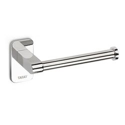TATAY Porte-Rouleau de Papier Hygiénique sans Couvercle, Acier Inoxydable, Double Système de Fixation avec Vis ou Colle. Dimensions: 6,5 x 6 x 14 cm