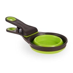 Well Home Pince cuillère 3 en 1 multifonction Vert et gris 237 ml
