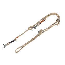 TRIXIE Guinzaglio per cani BE NORDIC V-Linea S – M, 2,00 m ø 8 mm in sabbia/nero – guinzaglio regolabile con fascino nordico – per cani di piccola e media taglia – 17224