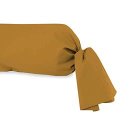 Soleil d'ocre Funda de almohada de algodón de 57 hilos, Amarillo (Mostaza), 45 x 135 cm