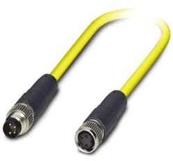 PHOENIX CONTACT SAC-4P-M8MS/1.5-542/M8FS SH BK - Cable para sensor y actuador (4 pines, apantallado, conector recto M8, 1,5 m de longitud, 22.220 g), color amarillo