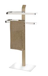 Wenko Toallero de pie Samona Nature - Perchero, Acero, 40.5 x 79.5 x 21.5 cm, Cromo