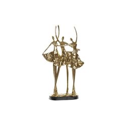 FIGURA RESINA 25X9,8X44,5 BAILARINAS DORADO