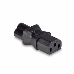 LINDY IEC C6 Cloverleaf Socket To IEC C13 3 Pin Plug Adapter,30450