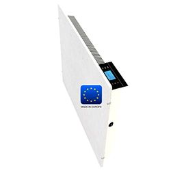Emerio Speicherstein SH-122560 Energiebesparende verwarmingstoestel, made in Europe, perfecte efficiëntie van infrarood/convector/ventilatorkachel, IP24, White Moonstone design, wandmontage, 2000 watt